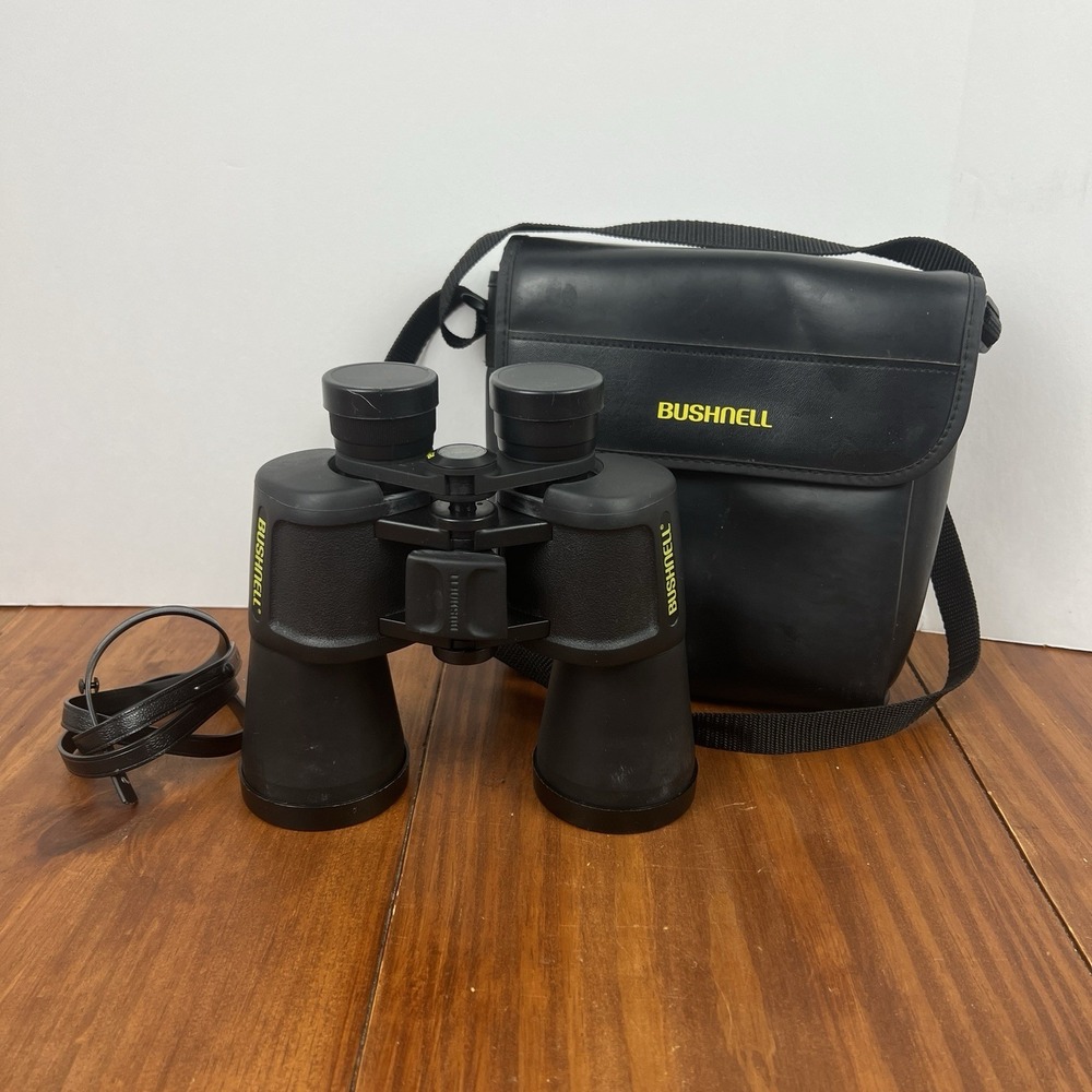 Vintage Bushnell Binoculars 10 X 50 341ft At 1000 Yards With Bag
